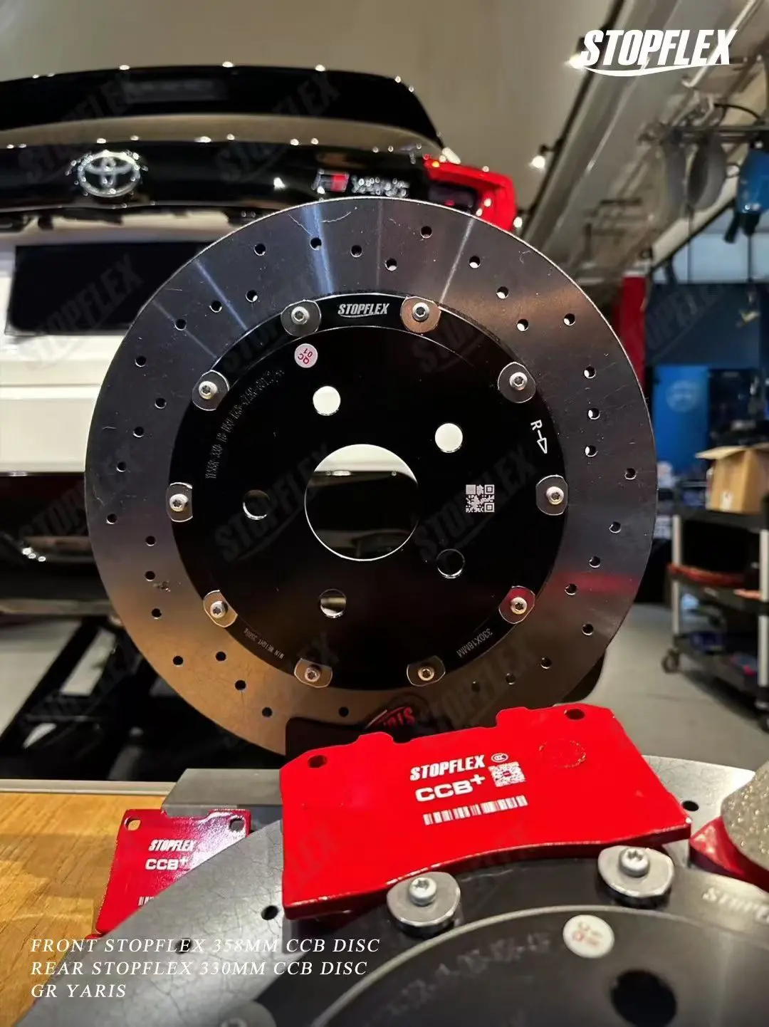 Stopflex Carbon Ceramic Brake Discs Set For Toyota Yaris Gr 1