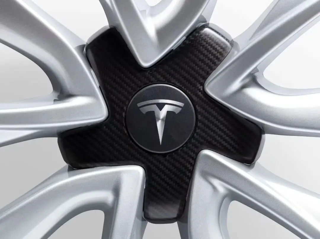 Tesla Carbon Fiber Center Cap Kit 1