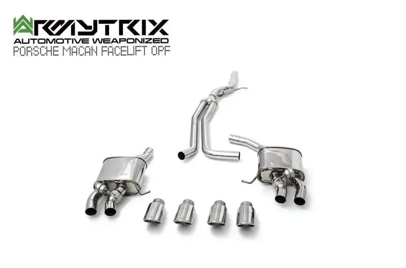 Armytrix Valvetronic Exhaust System For Porsche Macan 2.0 Turbo Facelift (2019-Present) Opf 1