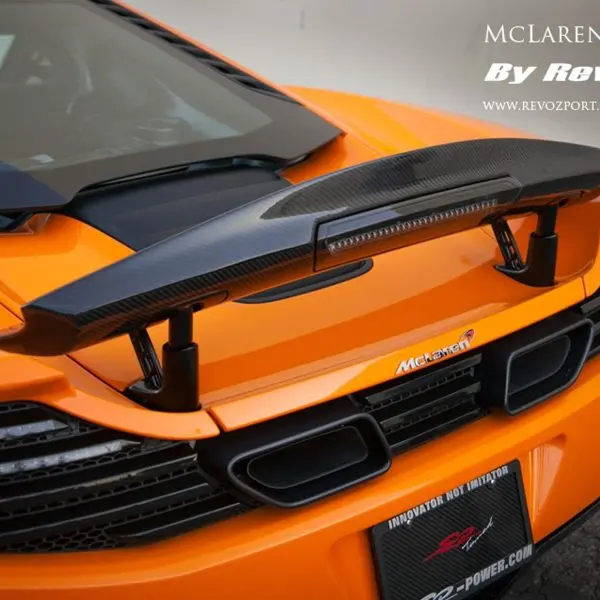 Revozport Mp4-12C / 650 Rhz Dry Carbon Fiber Air Brake Rear Wing Spoiler For Mclaren 650S / Mp4-12C 1