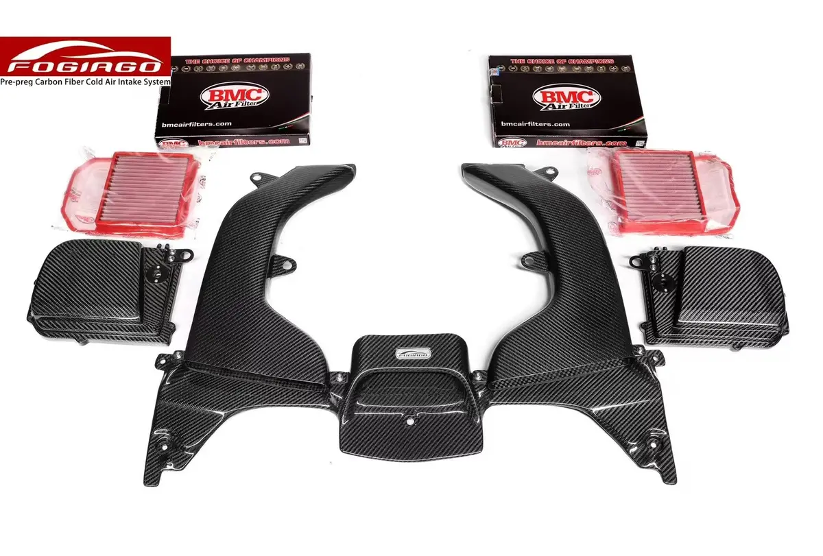 Fogiago Dry Carbon Fiber Cold Air Intake System For Mercedes-Benz Amg C43 (W205) 3.0T V6 M276 1