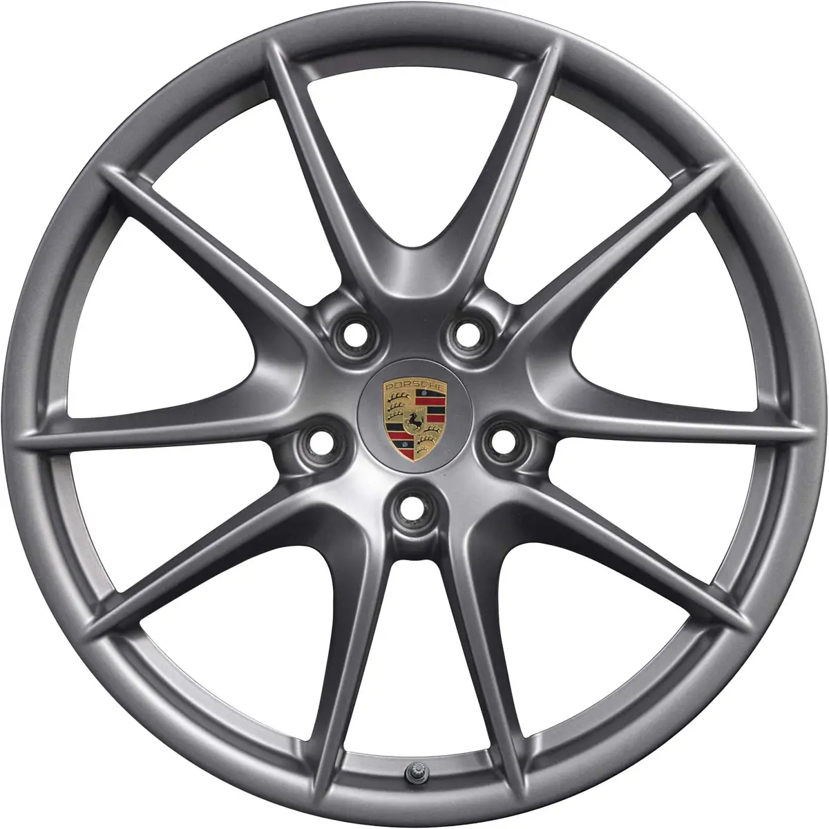 (Demo Car Wheels) 20” Porsche 991 Carrera S Iii Platinum Satin Matt Oe Wheels 1