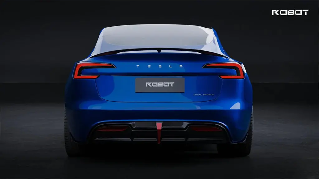 Robot Craftsman " Hidrogai " Rear Diffuser For Tesla Model 3 Highland 2023+ 1