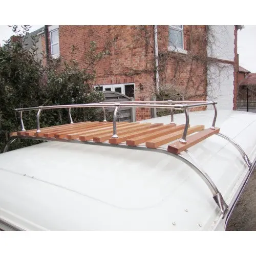Roof Rack, Wood And Stainless Steel, 2/3Bow - Kombi 1