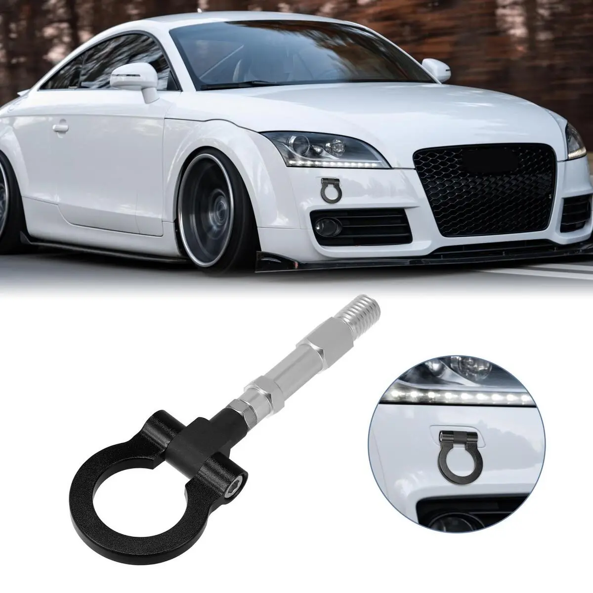 Aluminum Tow Hook Kit For Audi 1