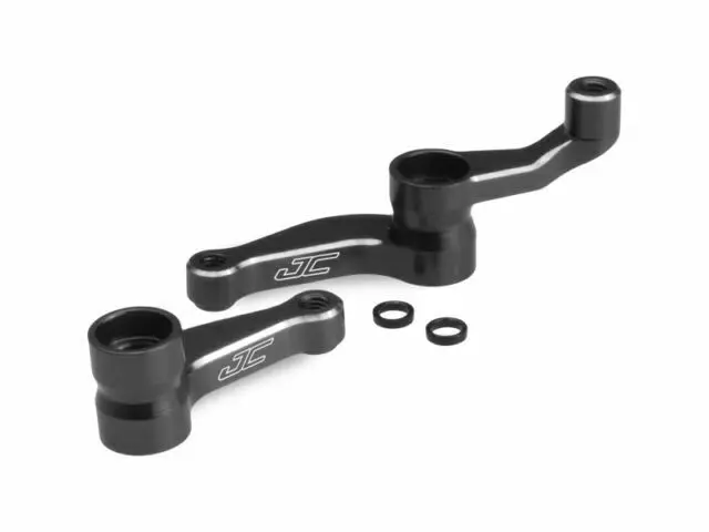 2354-2 Rc10b5 / B5m Aluminum Steering Bellcrank (Black) 1