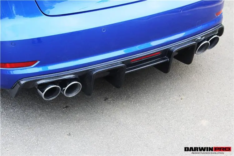 Darwinpro 2013-2016 Audi S3/ A3 Sline Sedan Bkss Style Rear Diffuser 1