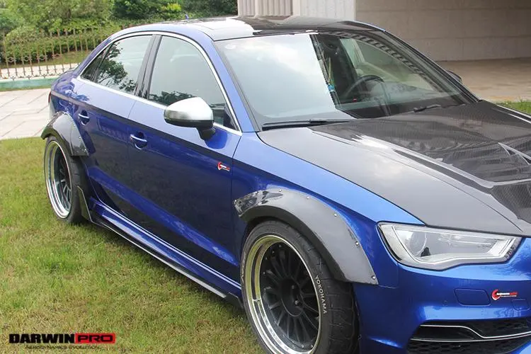 Darwinpro 2013-2016 Audi S3/ A3 Sline Sedan Bkss Style Wide Fender Flare 1