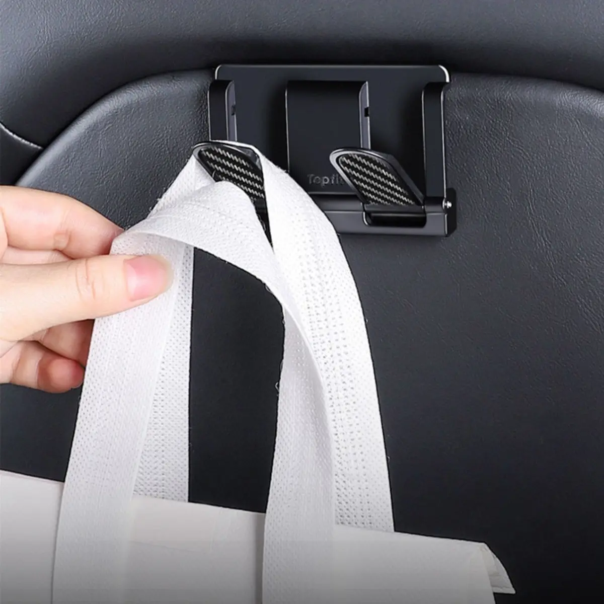 Seat Back Grocery Hook For Tesla Model Y / Model 3 1