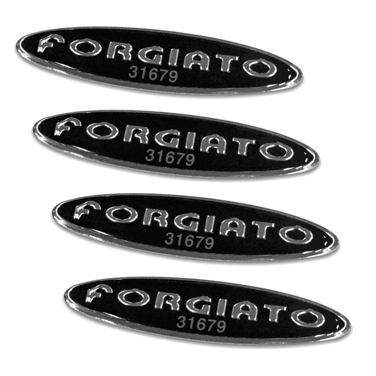Oval Alloy Wheel Decal With Serial Number 1