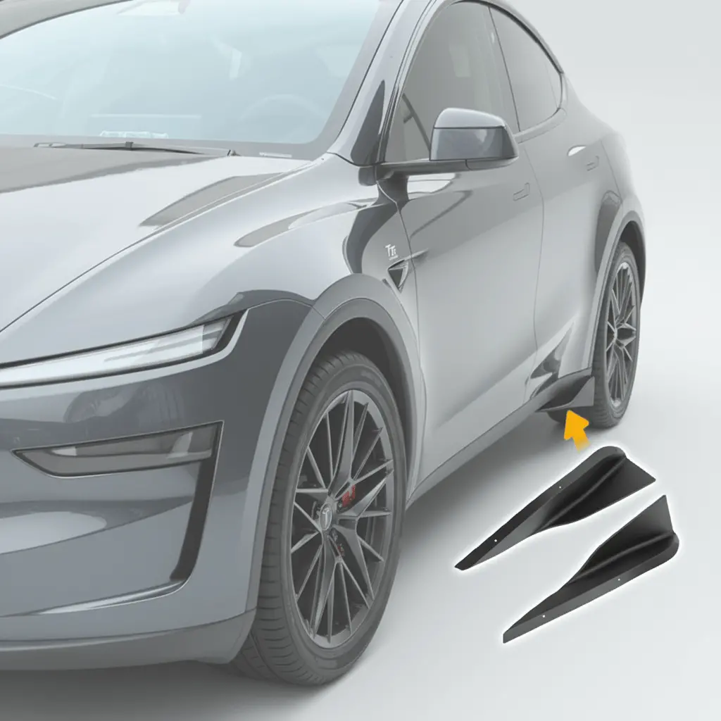 Side Skirts Splitter Abs Rocker Panel For Model Y Juniper | Tesery 1