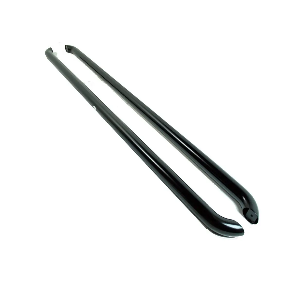 Tubular Side Bars (Vw T5 To T6.1) Lwb, Gloss Black 1