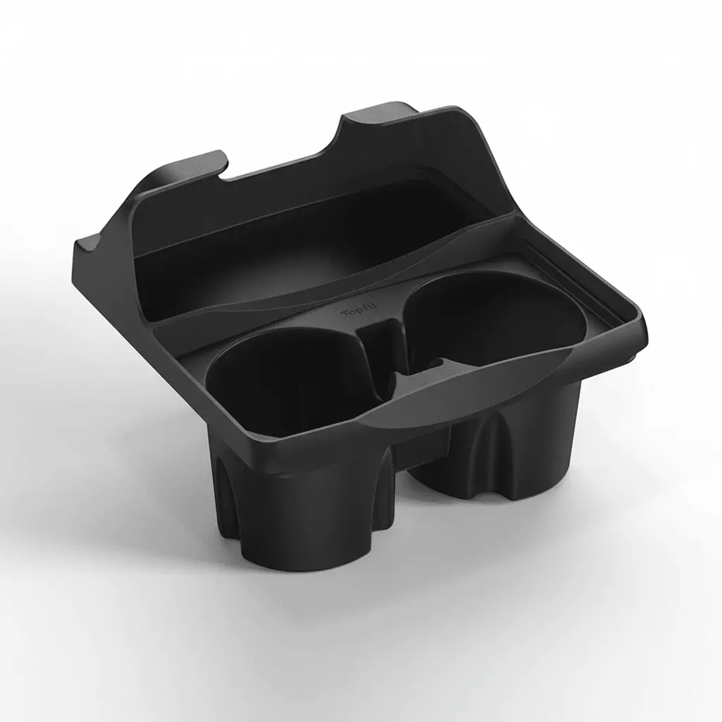 Silicone Center Console Cup Holder Insert For Model 3 & Model Y | Anti-Spill 1