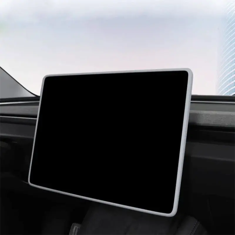 Silicone Central Screen Protector Frame For Tesla Model 3 Highland / Model Y Juniper 1