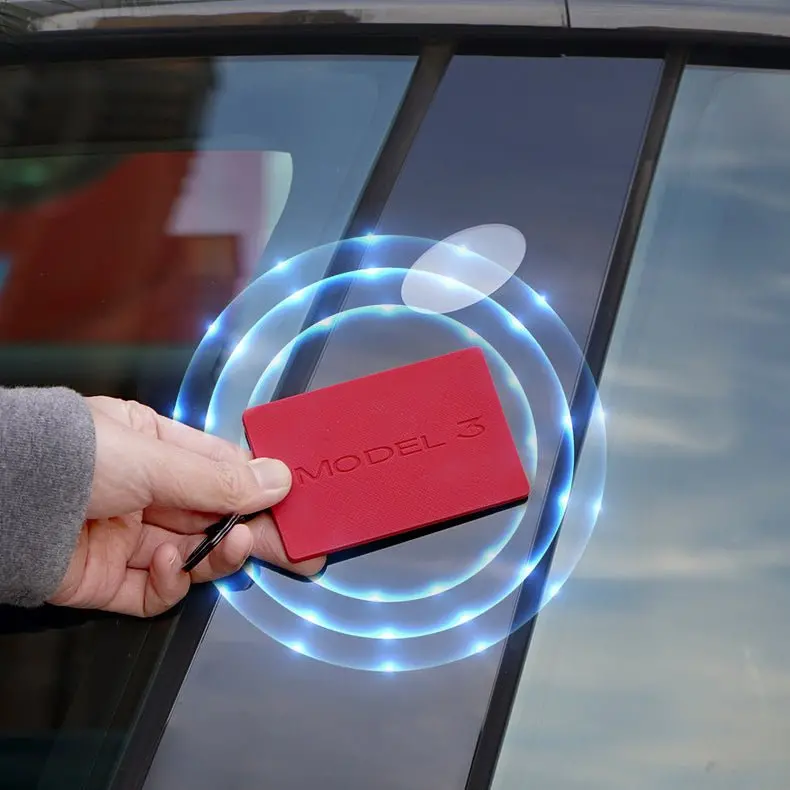 Silicone Key Card Holder For Model 3/Y | 2 Colors | Anti-Slip | Waterproof | Keychain Design 1