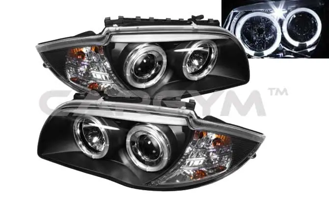 Bmw 1-Series E87/E81 3D/5D Black Projector Headlight 1