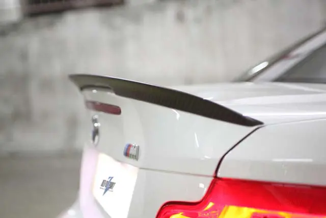 Revozport Bmw E82 1M Raze Dry Carbon Fiber Trunk Lip Spoiler 1