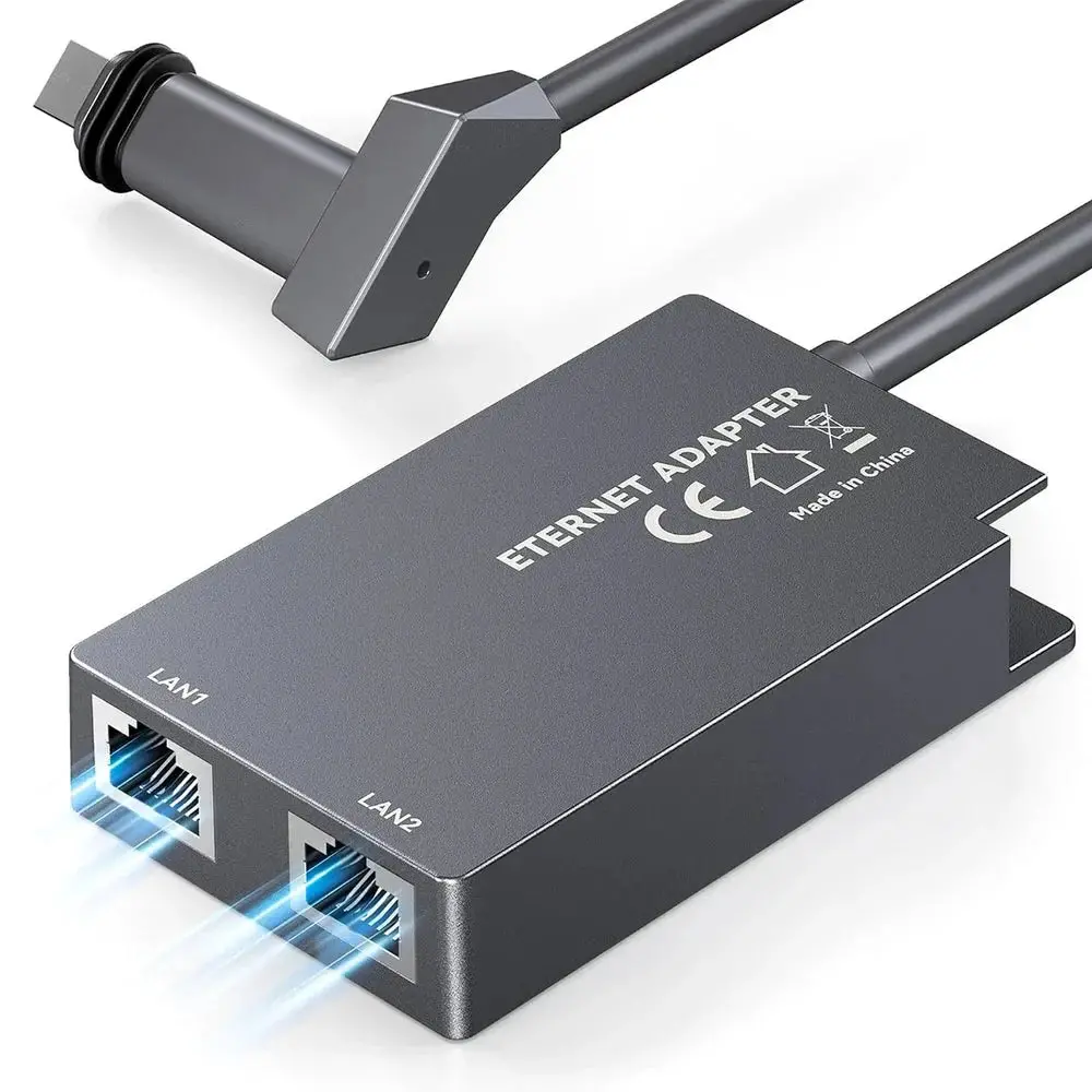 Starlink Gen 2 Dual-Port Ethernet Adapter | 2-In-1 Rj45 Splitter 1