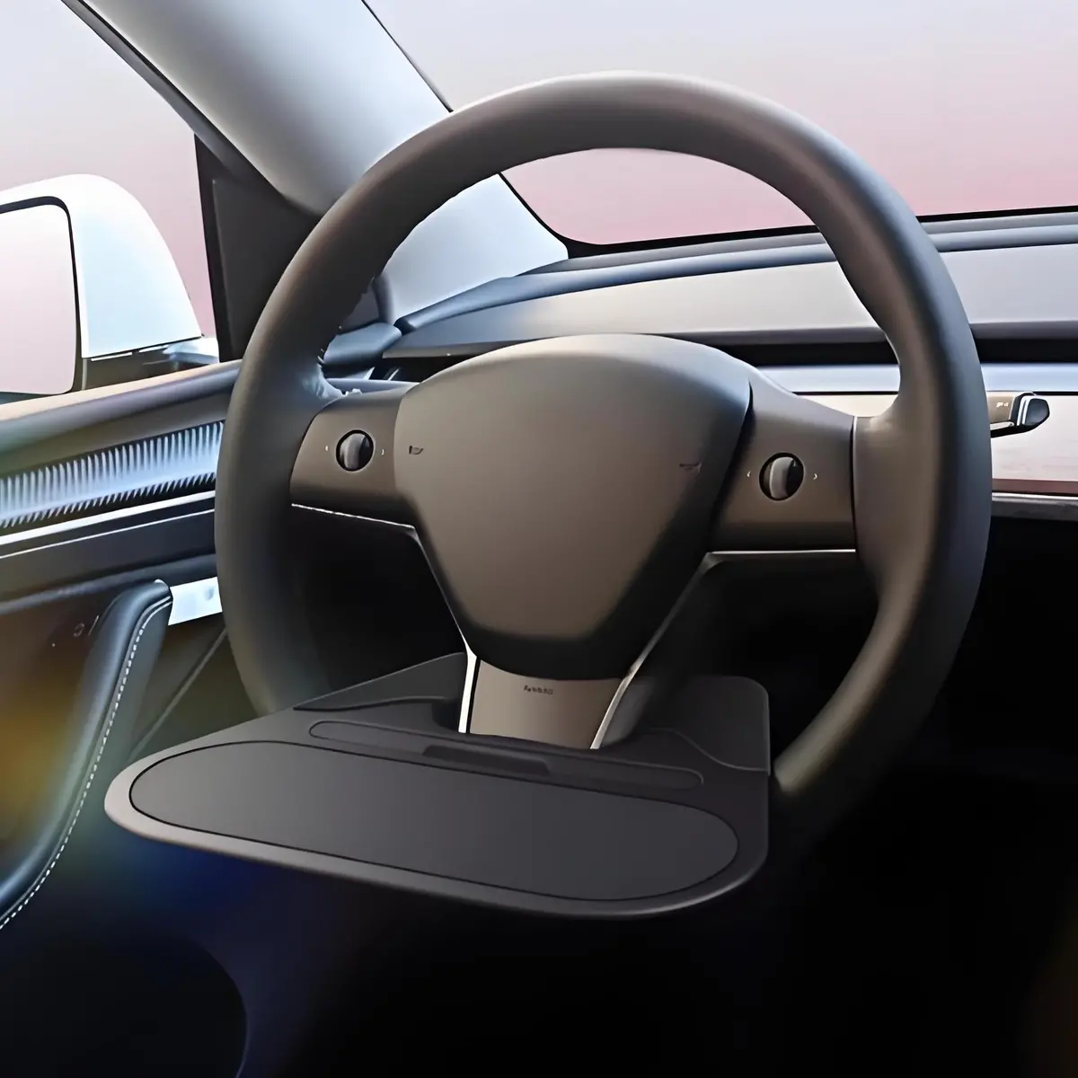 Steering Wheel Mini Tray For Tesla Model 3/Y 1