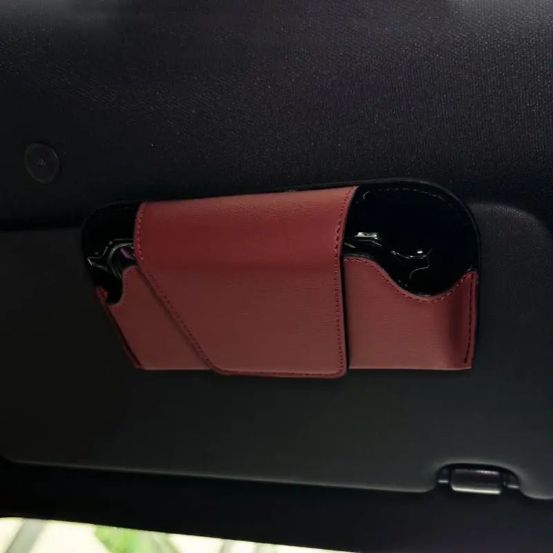 Sun Visor Glasses Case For Tesla 1