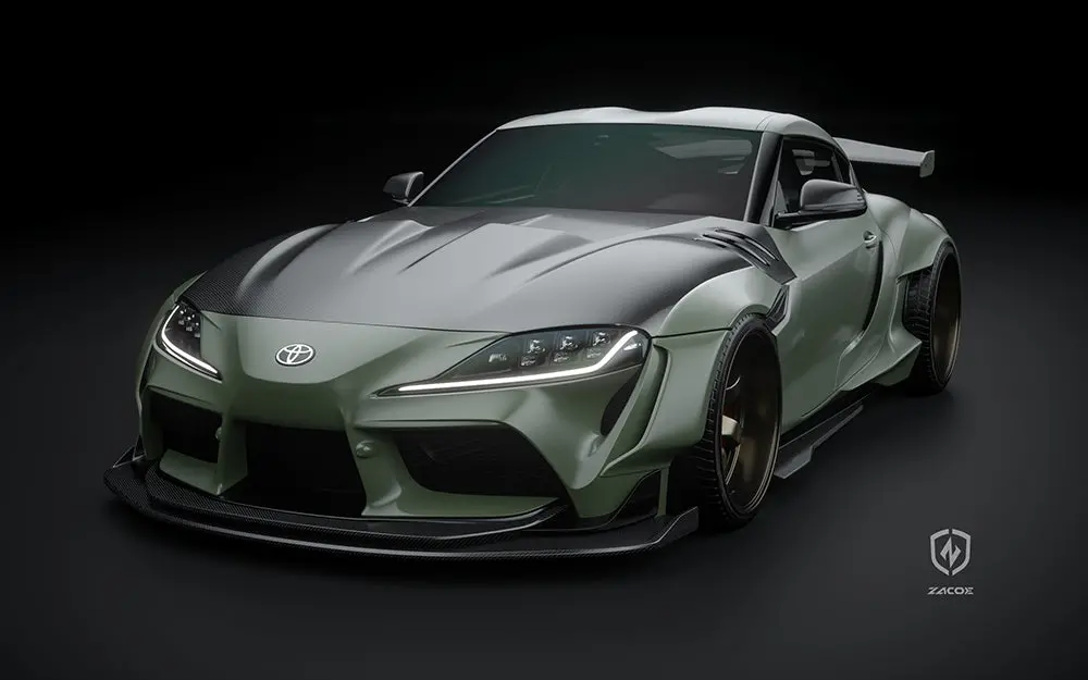 Zacoe Land Shark Carbon Fiber Widebody Kit For Toyota Gr Supra A90 A91 1