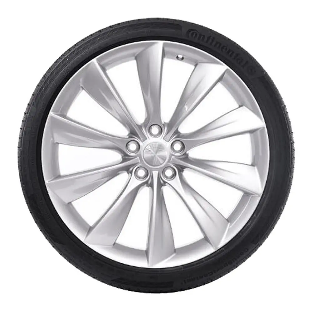 21” Tesla Model S Turbine Oe Complete Wheels Set 1