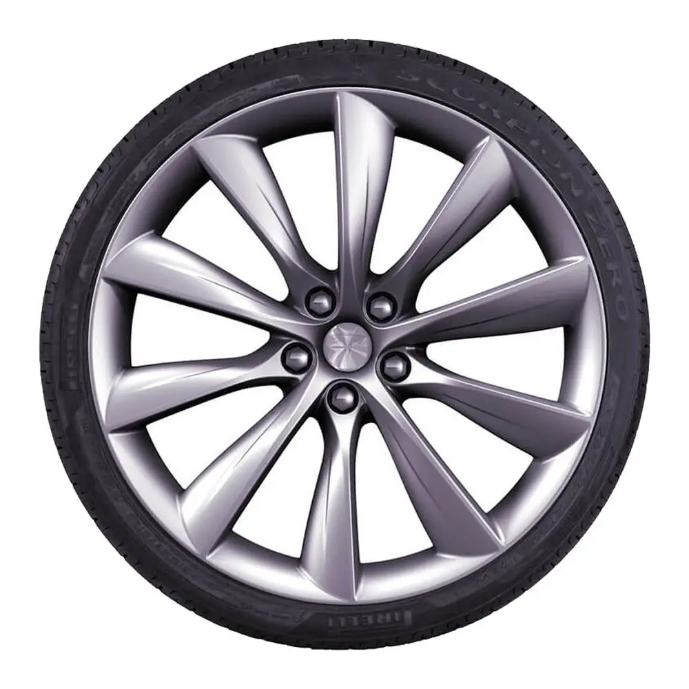 22” Tesla Model X Turbine Oe Complete Wheels Set 1