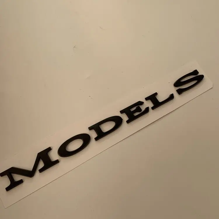Letter Emblems For Tesla Tailgate | Multiple Colors | 3D Abs 1