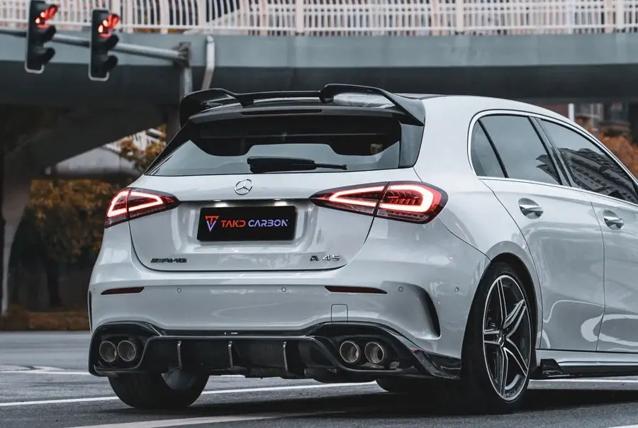Takd Carbon Fiber Rear Diffuser For Mercedes Benz A45 A35 A250 Hatchback W177 2019+ 1
