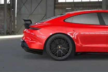 Dmc Porsche Taycan Carbon Fiber Rear Wing Spoiler Gt2 Gt3 Rs & Dtm Style Fits Oem 4S & Turbo S Deck Lid 3
