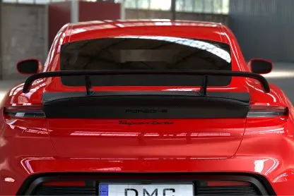 Dmc Porsche Taycan Carbon Fiber Rear Wing Spoiler Gt2 Gt3 Rs & Dtm Style Fits Oem 4S & Turbo S Deck Lid 2