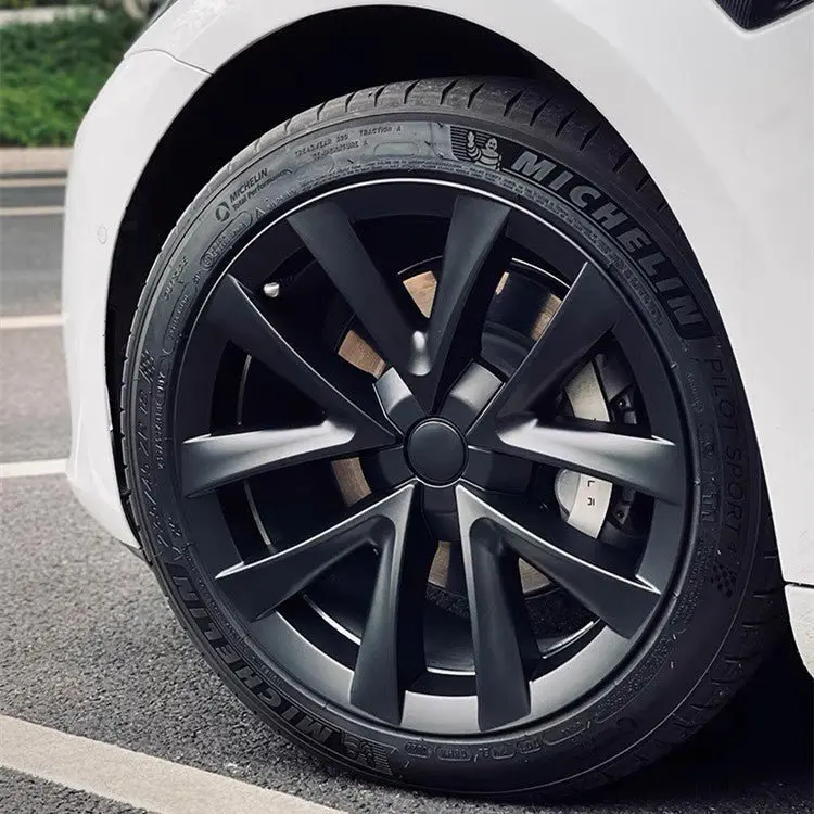 Tesery 18″ Wheel Caps S Plaid Style For Tesla Model 3 (4Pcs) 1