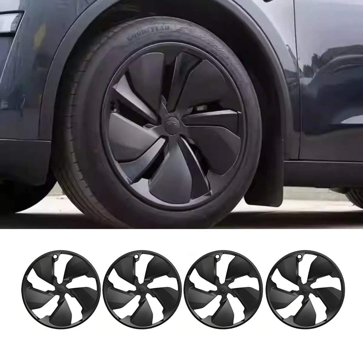 Tesery 19″ Full Wheel Covers For Model Y Juniper (4Pcs) 1