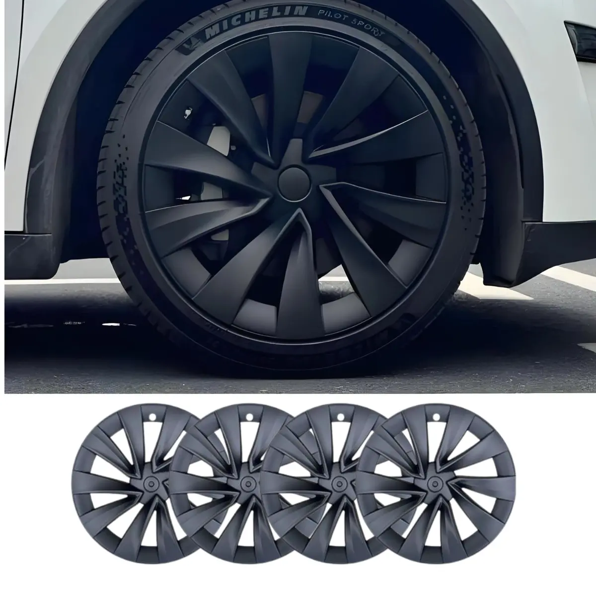 Tesery 20″ Helix Wheel Covers For Model Y Juniper 2
