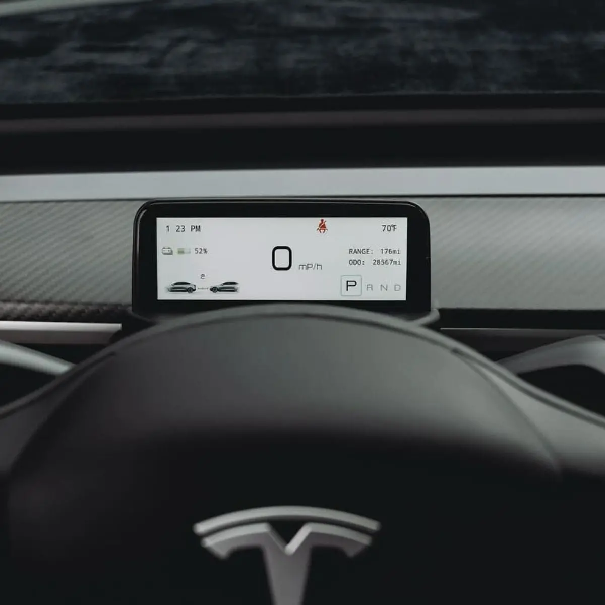 Tesery 4.6'' Mini Display Screen For Tesla Model 3 / Y 1