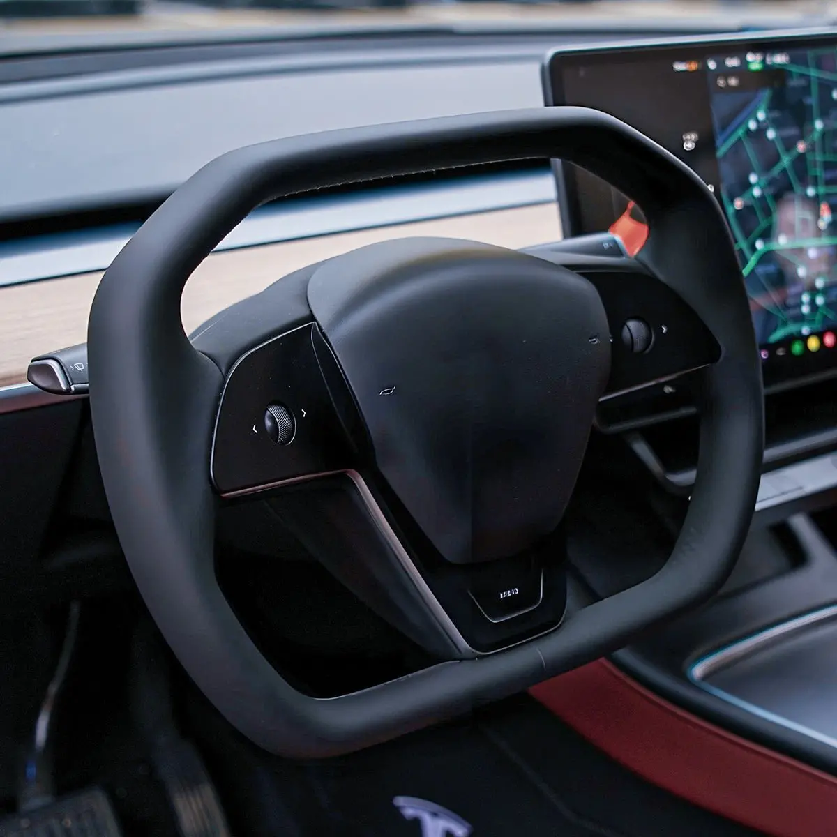 Tesery Cyber Steering Wheel For Tesla Model 3 / Y【Cybertruck Style】 1
