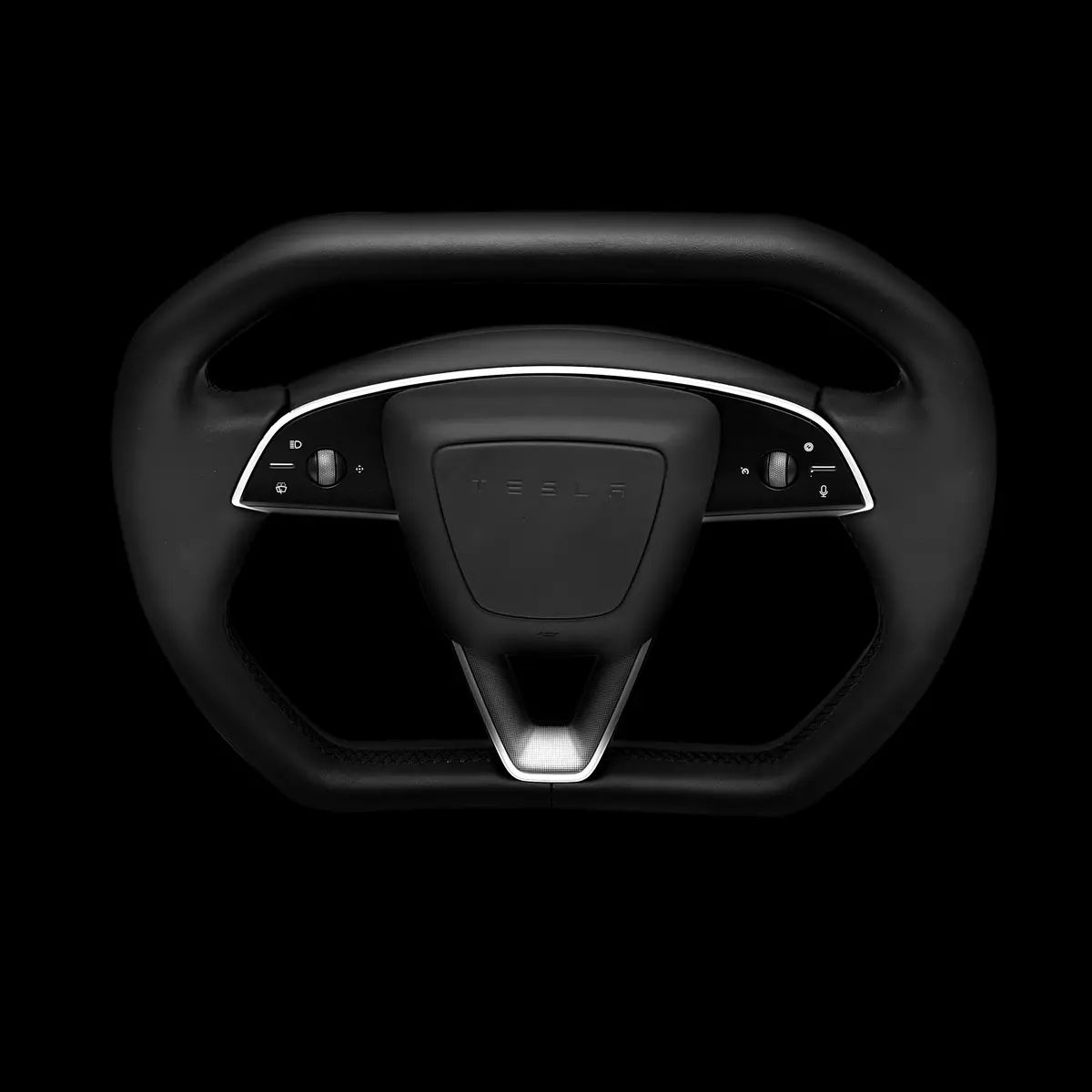 Tesery Cybertruck Style Steering Wheel For Model Y Juniper & Model 3 Highland 2