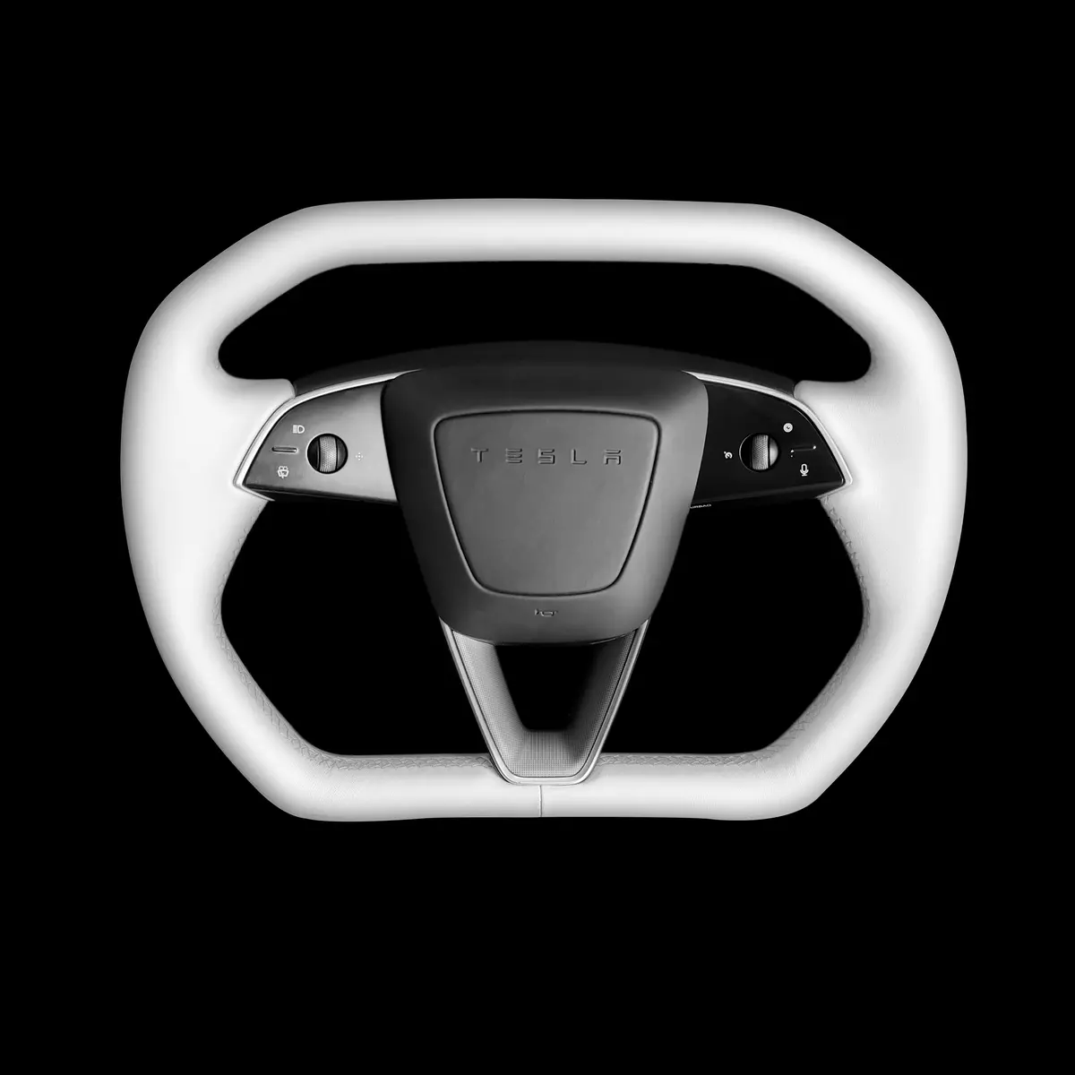 Tesery Cybertruck Style Steering Wheel For Model Y Juniper & Model 3 Highland 6