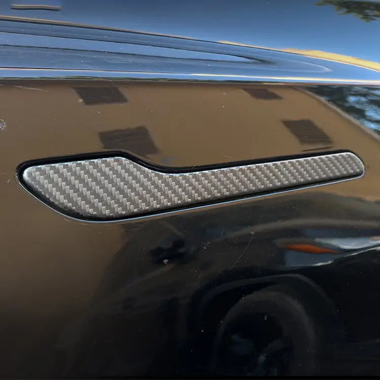 Tesery Door Handle Protect Cover For Tesla Model 3 / Y - Carbon Fiber Exterior Mods 1