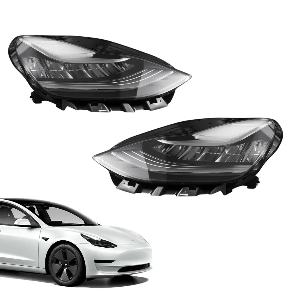 Full Led Headlight Replacement For Model 3 (17-20) & Model Y (20-21) 丨1077371/1077372 4