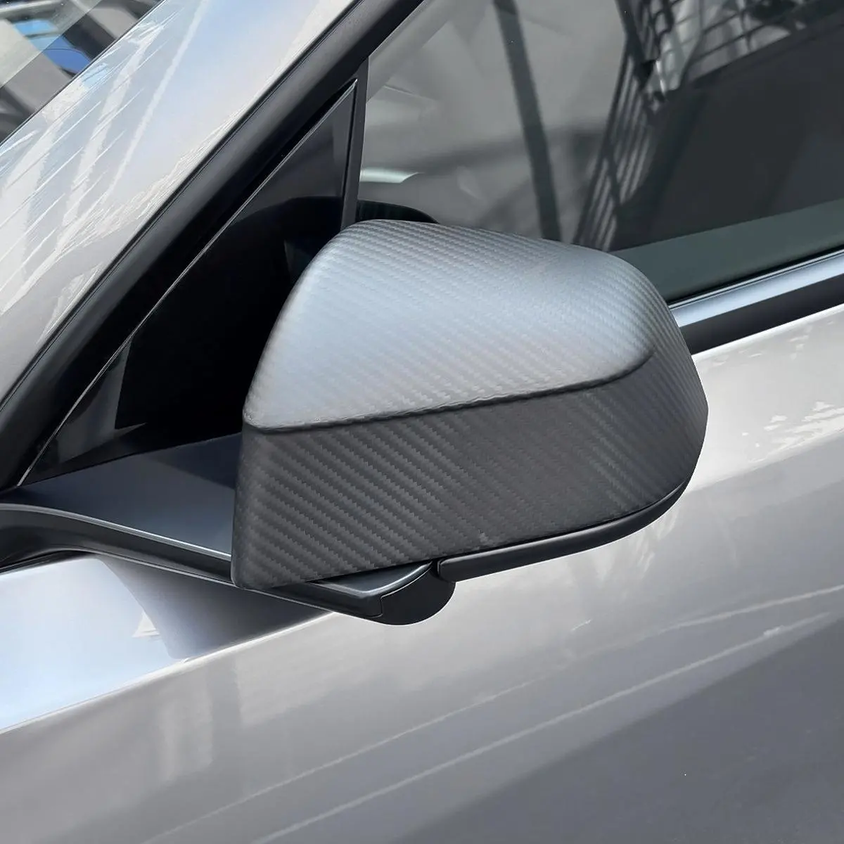 Carbon Fiber Mirror Covers For Model 3 / Y | Juniper Style | 3 Finishes | 3M Adhesive 1
