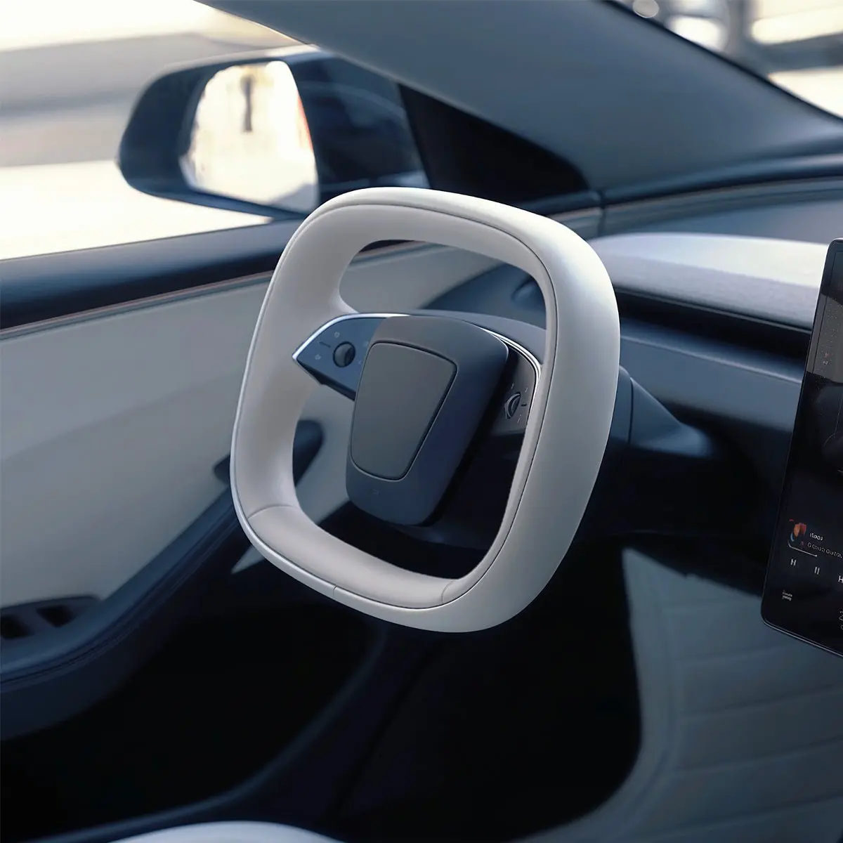 Tesery Starlink 4.0 Cyber Yoke Steering Wheel For Model 3 Highland 3