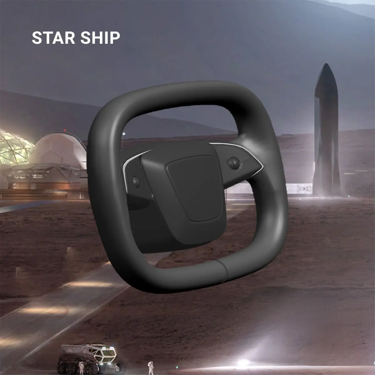 Tesery Starlink 4.0 Cyber Yoke Steering Wheel For Model 3 Highland 9