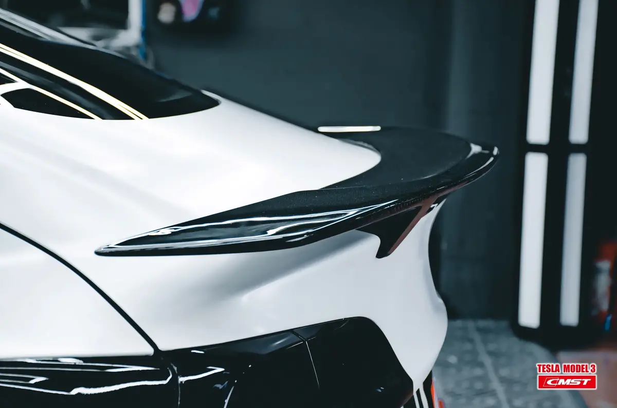 Tesery Tesla Model 3 Carbon Fiber Rear Spoiler Ver.3 1