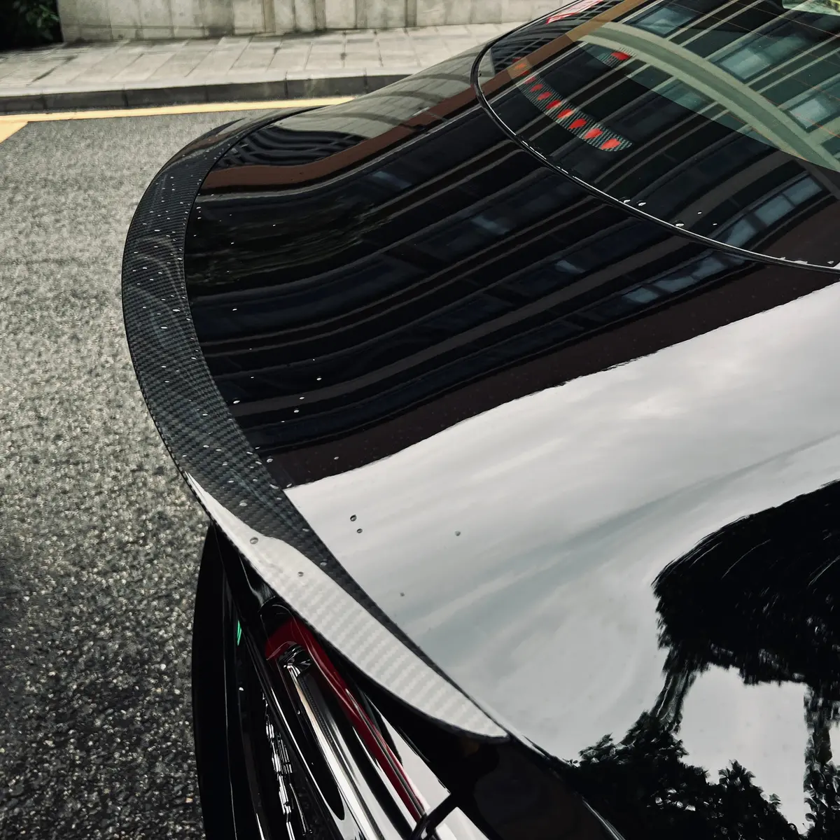 Tesery Spoiler Performance Style For Model Y / Model 3 Highland - Dry Carbon Fiber Exterior Mods 1