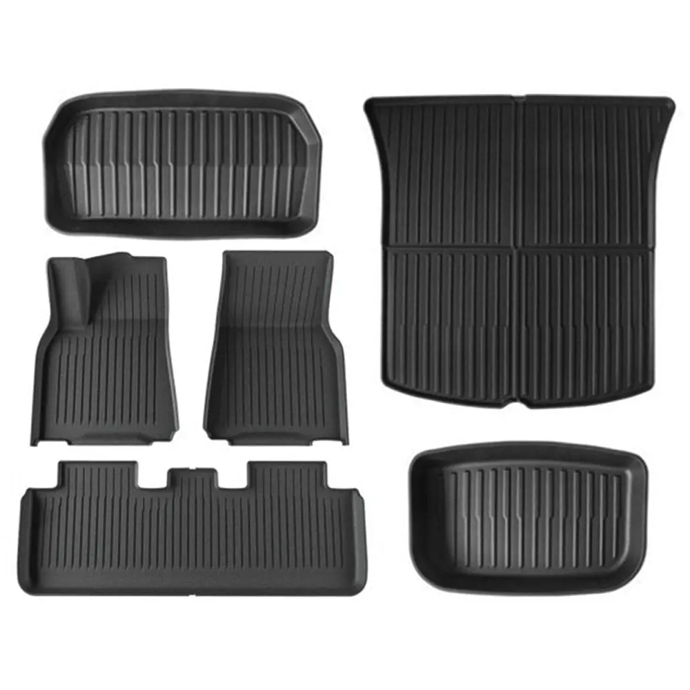 Tesery Tpe All Weather Floor Mats For Tesla Model Y & Model 3 5