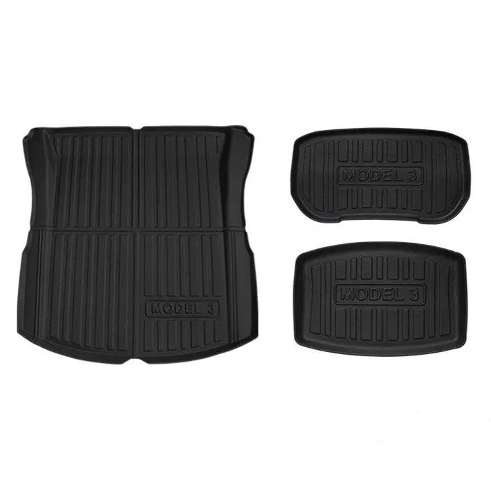 Tesla Model 3 Highland All Weather Tpe Front/Rear Trunk Mat 2