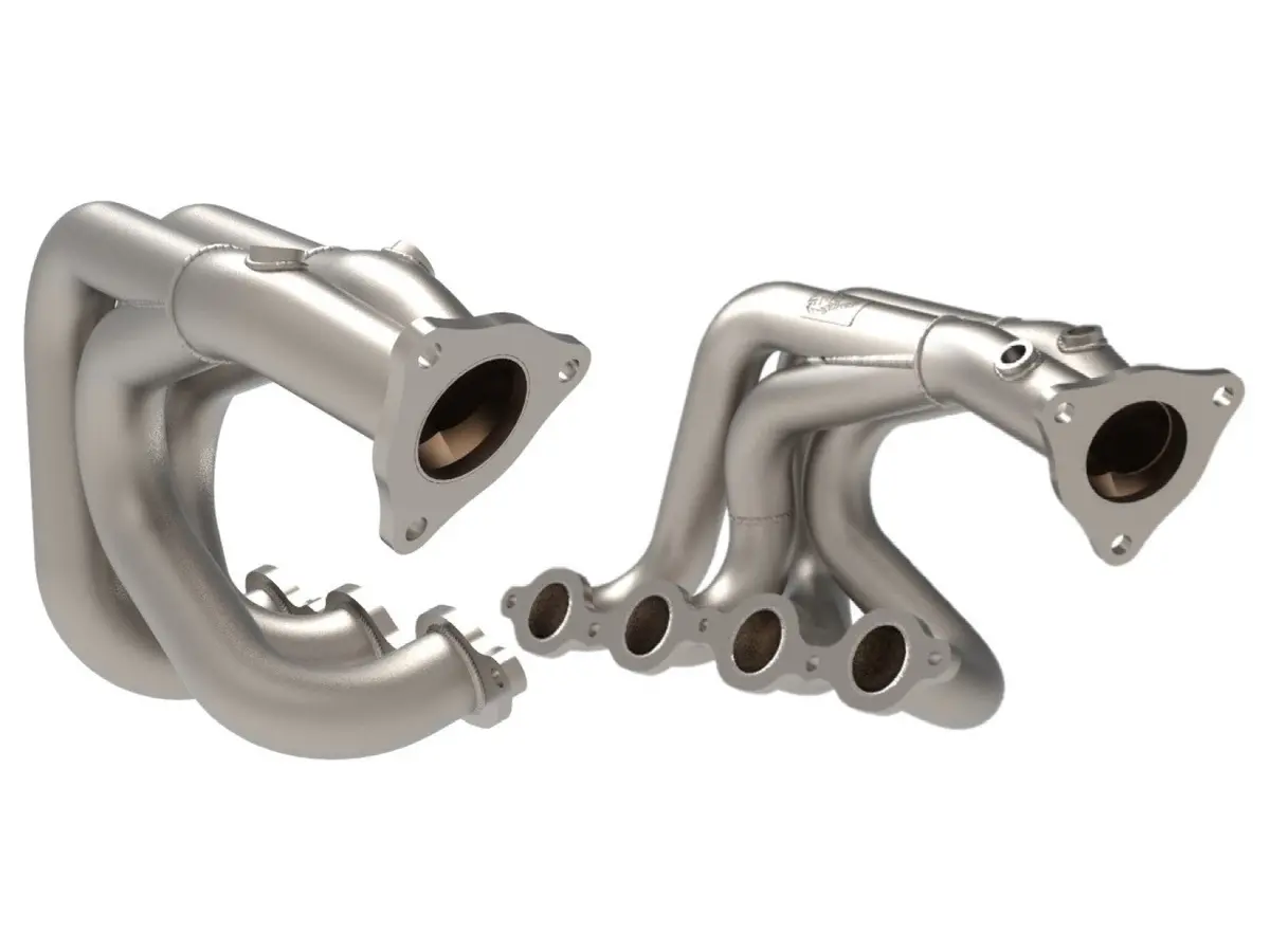 Afe 1-7/8" Twisted Steel 304 Stainless Steel Headers For '20-'25 C8 Corvette 3