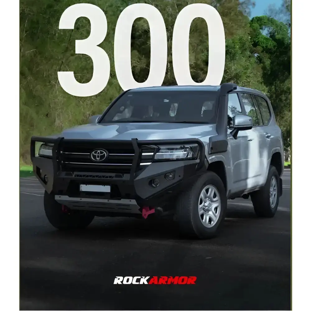 Toyota 300 Series 2021-2024 (Full Bar Replacement) Rockarmor Gt Steel Hoop Bullbar 1