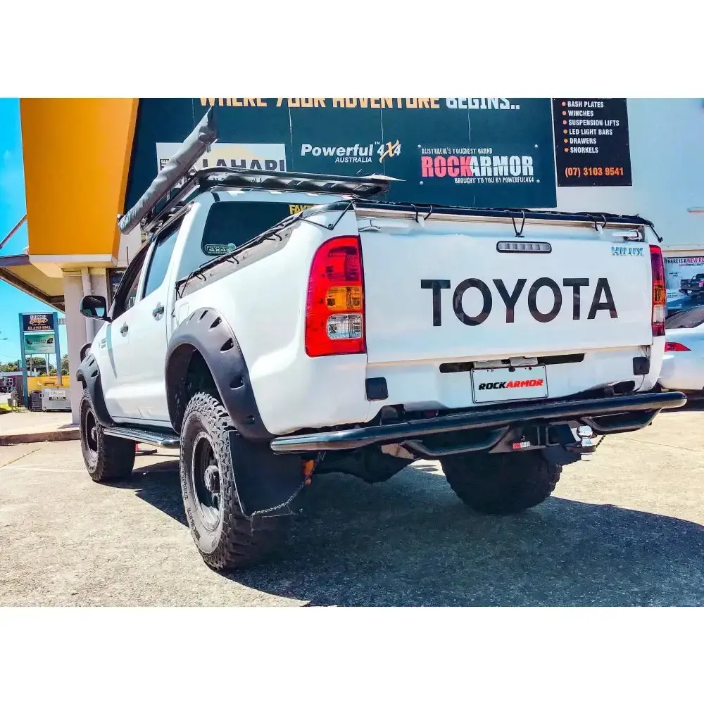Toyota Hilux N70 2005 - Early 2015 (Tub Rear) Rockarmor Premium Steel Rear Step / Tow Bar 1